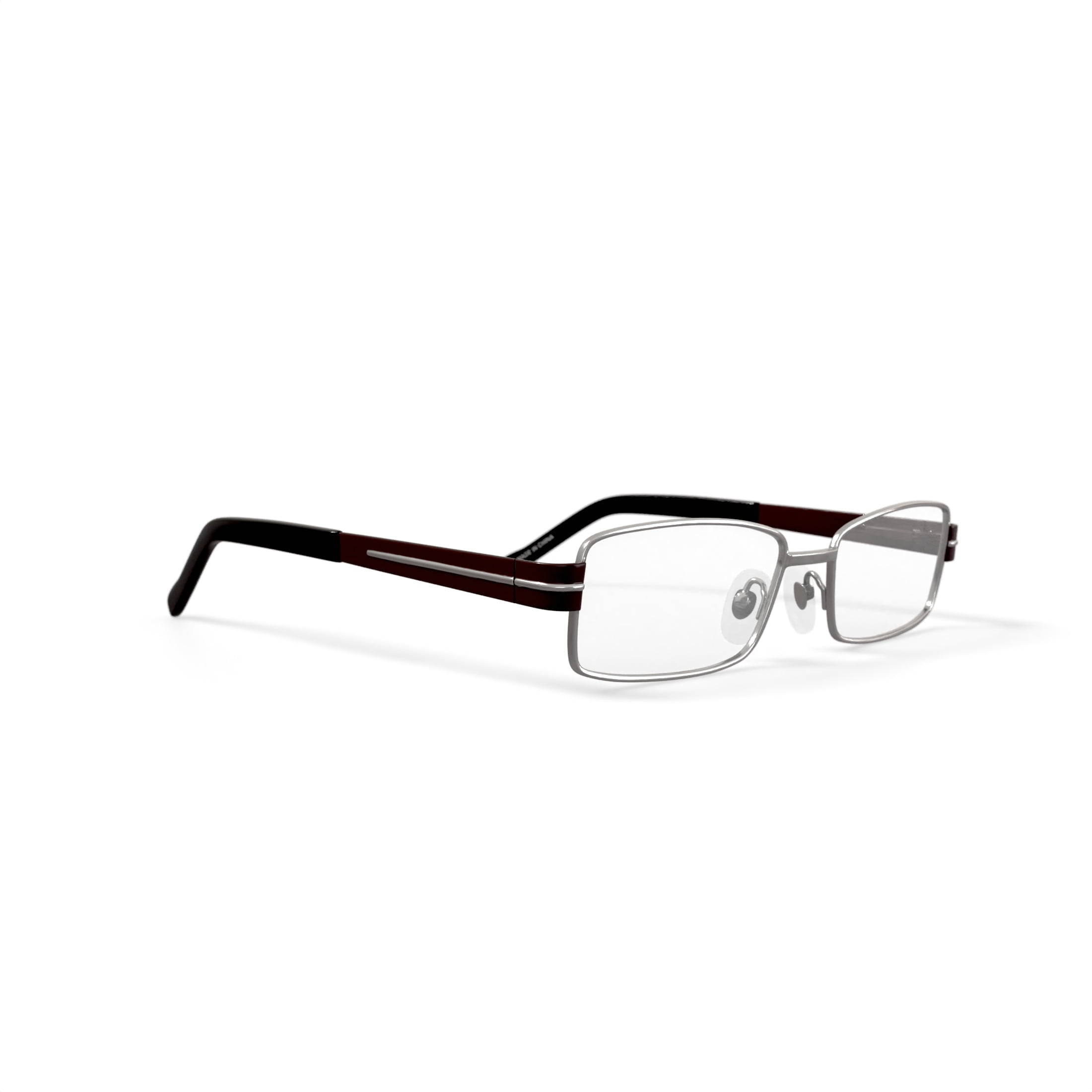 Contour Men's Rx'able Eyeglasses, FM9214 Shiny Silver Contour Men's Rx'able Eyeglasses, FM9214 Shiny Silver