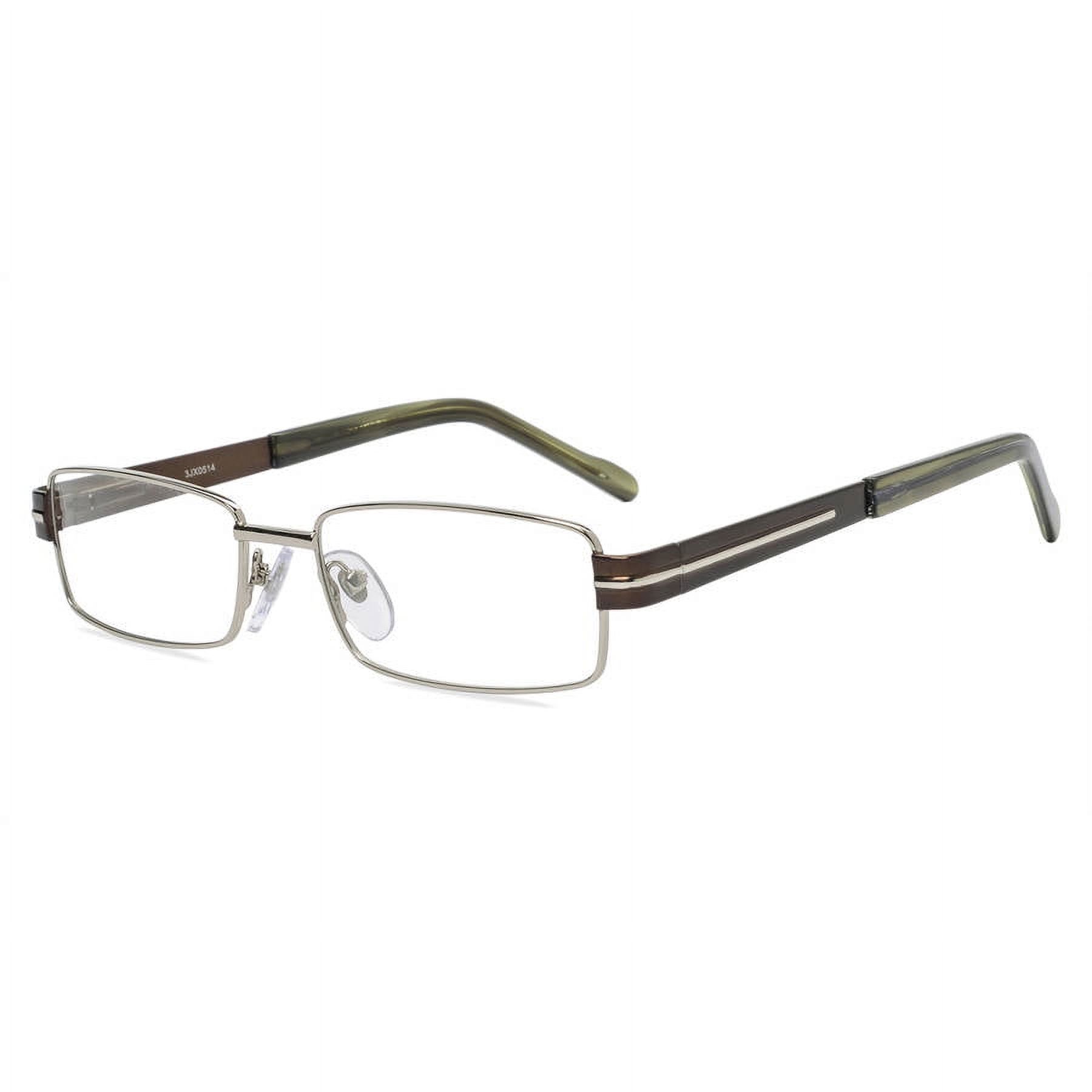 Contour Mens Prescription Glasses, FM9214 Shiny Silver