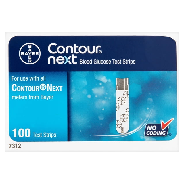 Contour Next Blood Glucose Test strips, 100 ct - Walmart Business Supplies