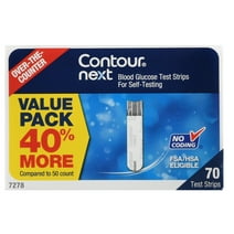Contour Next Blood Glucose Test Strips Value Pack, 70 Ct