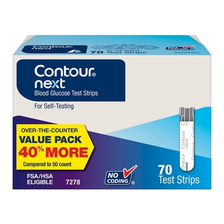 Blood Glucose Test Strips Ascensia® Contour® 100 Test Strips, 1 Code ...