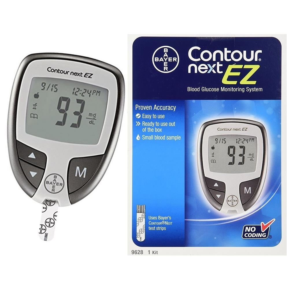 Contour Next EZ Blood Glucose Monitoring System with 10 Bayer Contour