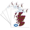 thumbnail image 1 of 3drose, Contour of Scotland with the Lumsden Clan Family Tartan., Set of 4 Ceramic Tile Coasters, 1 of 7