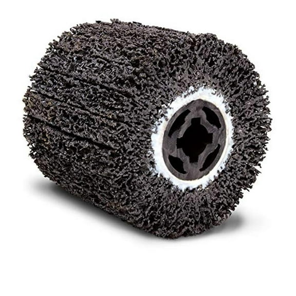 Contour SCT 40 Grit Abrasive Drum - Paint & Rust Remover Tool Kit - 4.5" Surface Conditioning Wheel - Heavy Duty Metal Polishing - 1 Pack