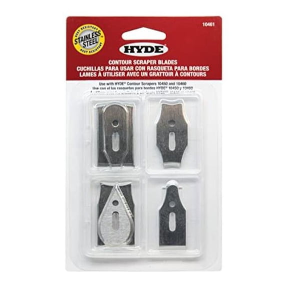 Contour Scraper Replacement 6 Stainless Steel Blades