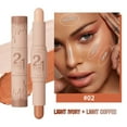 thumbnail image 1 of Contour Stick, Double Ended Contouring Makeup Stick, Highlight and Shadow Face Sculpting Tool, Long Lasting Natural Finish, Moisturizing Blendable Texture, Travel Friendly Compact Design, 1 of 7