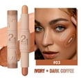 thumbnail image 1 of Contour Stick, Double Ended Contouring Makeup Stick, Highlight and Shadow Face Sculpting Tool, Long Lasting Natural Finish, Moisturizing Blendable Texture, Travel Friendly Compact Design, 1 of 7