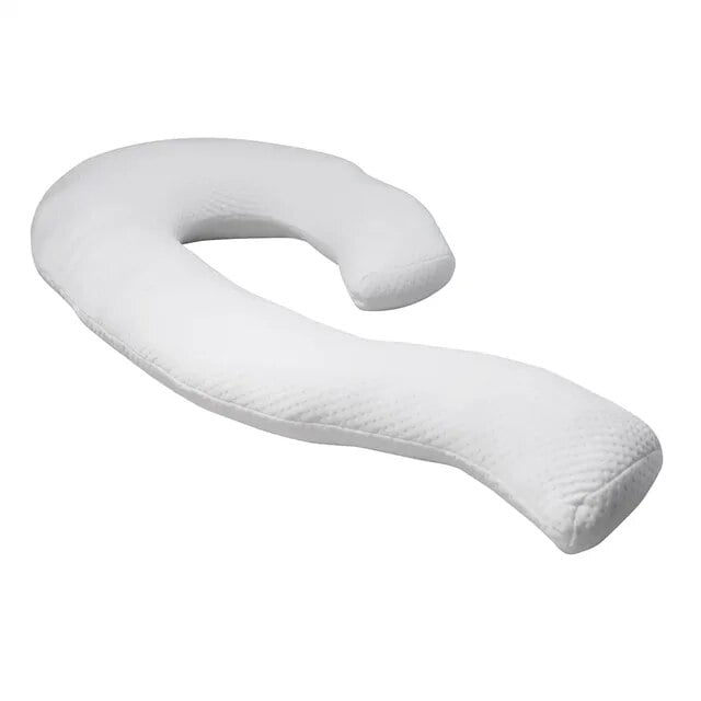 Contour Swan Body Pillow for Sleeping Knitted Fabric Comfortable Soft