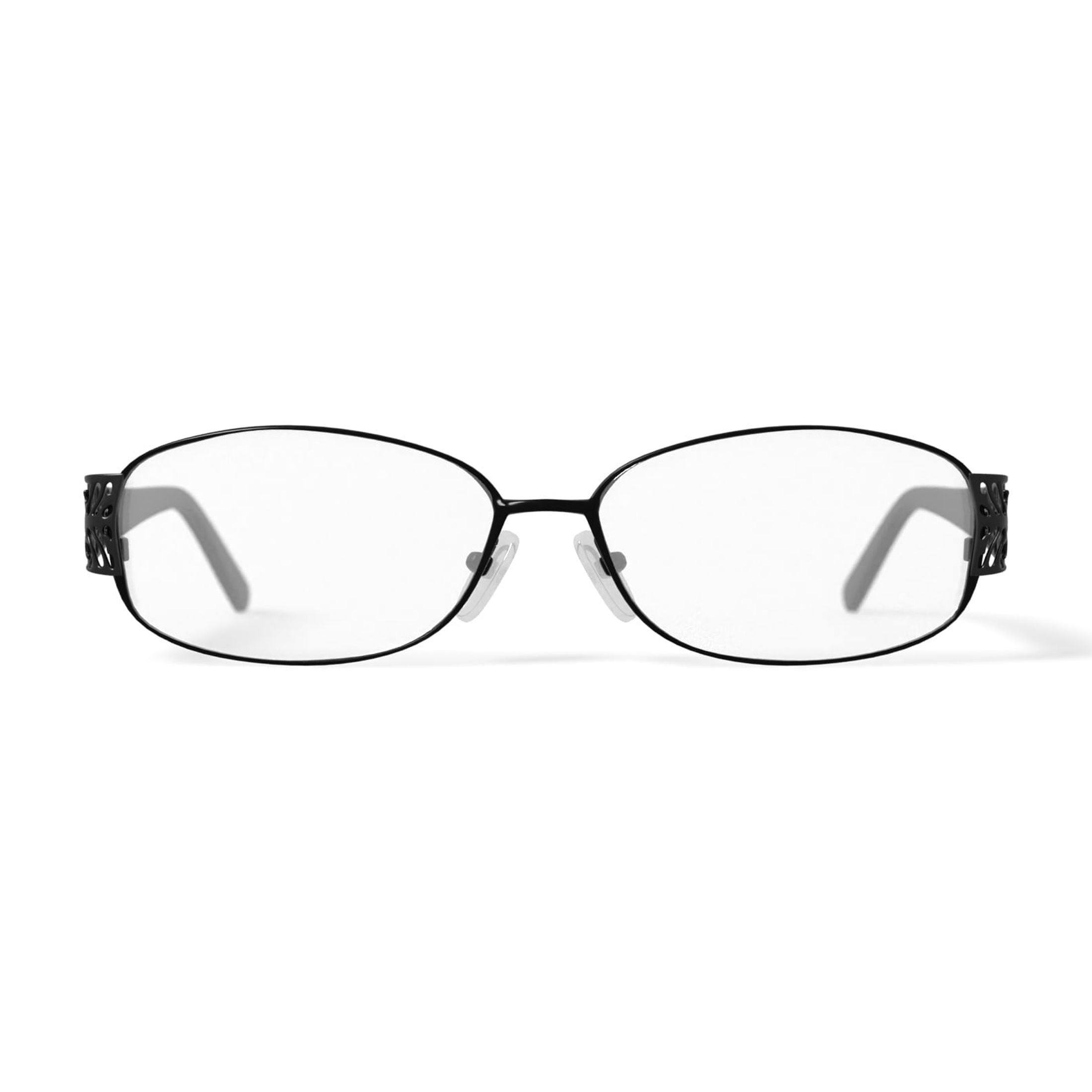 Walmart Women's FM12003 Rectangular Prescription Eyeglasses with Case, Shiny Black
