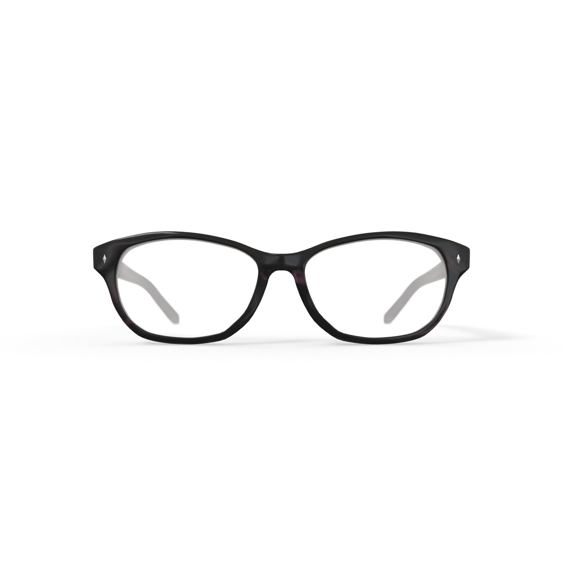 Walmart Women's FM13048 Rectangular Prescription Eyeglasses with Case, Purple
