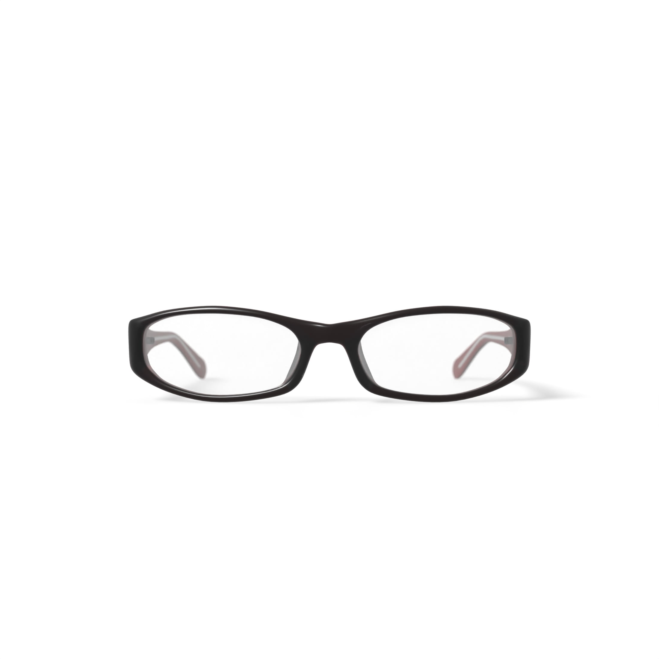 Walmart Women's FM14110 Rectangular Prescription Eyeglasses with Case, Black/Red