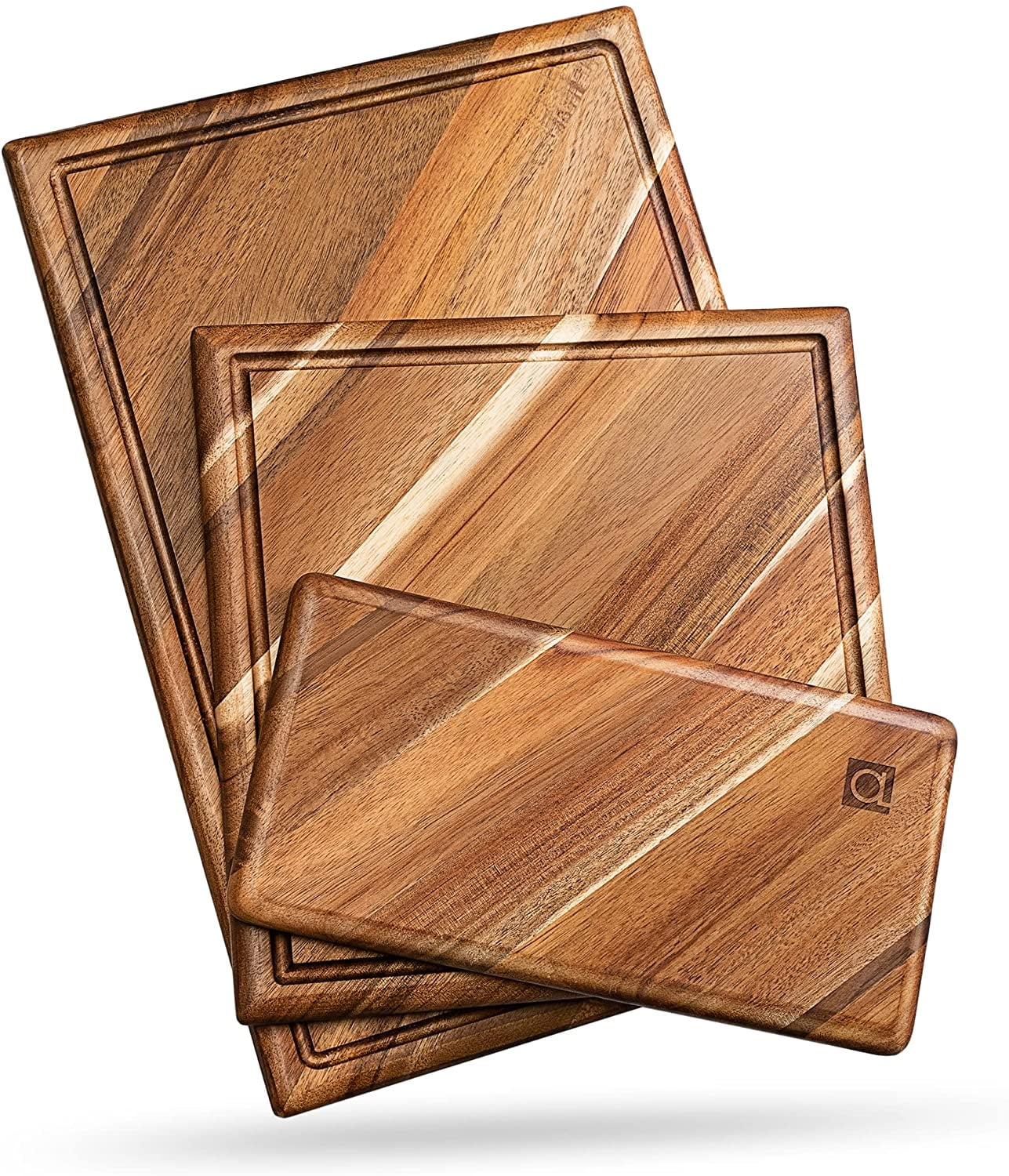 Contour Wood Cutting Board - Large Acacia Butcher Block Chopping Board ...
