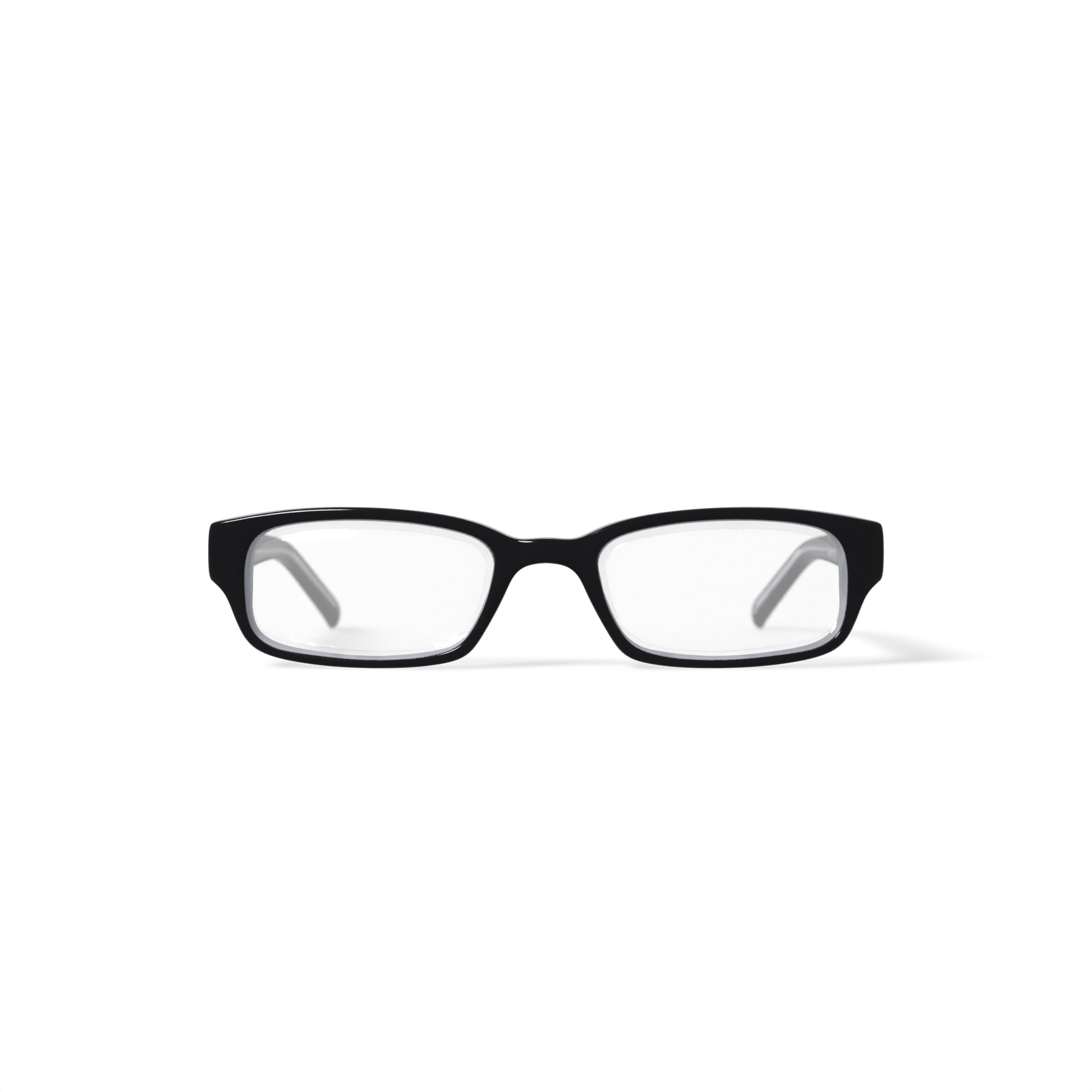 Walmart Youths FM12026 Rectangular Prescription Eyeglasses with Case, Black