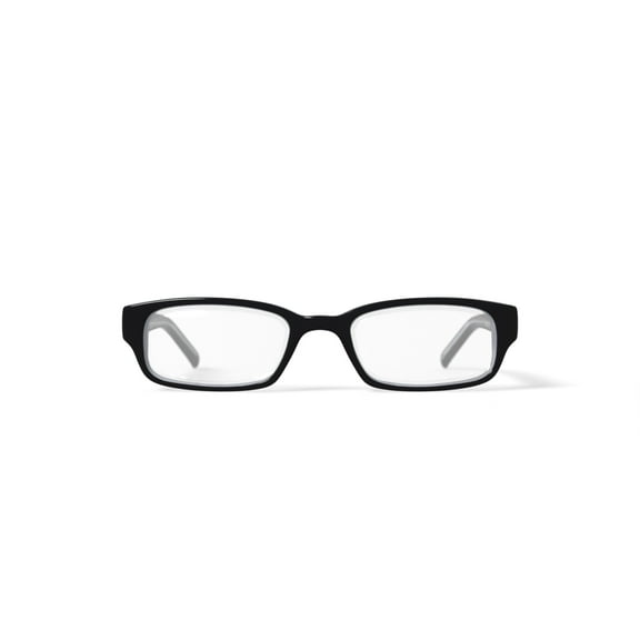 Walmart Youths FM12026 Rectangular Prescription Eyeglasses with Case, Black