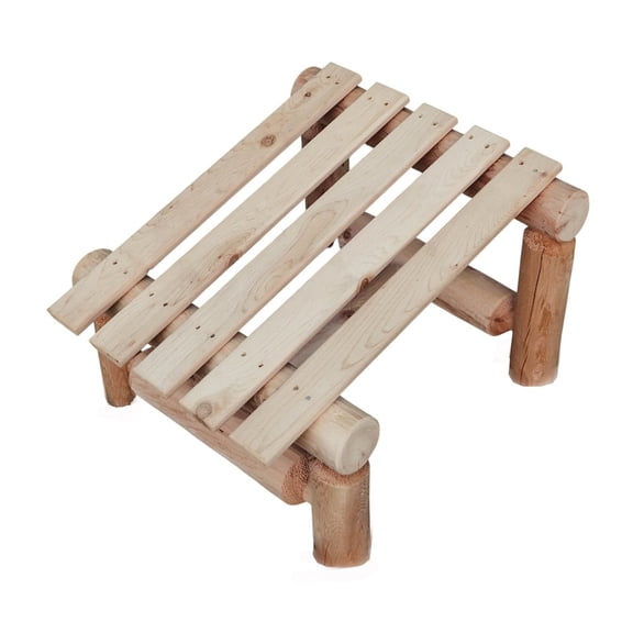 Contoured Comfort Cedar Log Slanted Ottoman