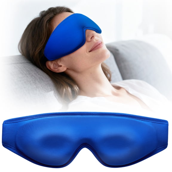 Contoured Gel Ice Eye Mask: Cold Compress for Puffy Eyes, Dark Circles, Sinus Pressure & Post-Surgery Relief, Reusable Cooling Therapy, Fits All Head Sizes, Daily Eye Care