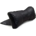 thumbnail image 1 of Contoured Recliner Head & Neck Pillow | Black Bonded Leather, 1 of 6