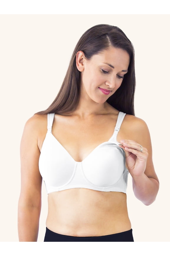 Leading Lady, Full Coverage Underwire Nursing Bra, Nursing Clips, Drop Down Cups, Supportive, Lightly Padded, Adjustable (Women's)