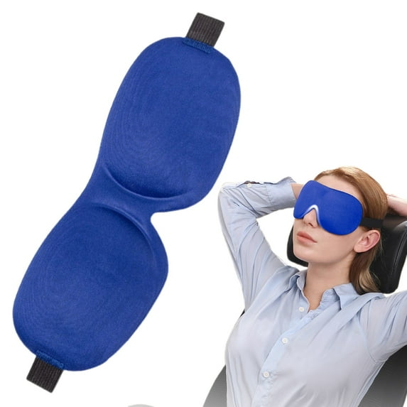 Contoured Sleep Mask, Light Blocking Shade, 3D Design No Pressure, for Sleeping Travel, Night Blindfold Adjustable, for Men Women