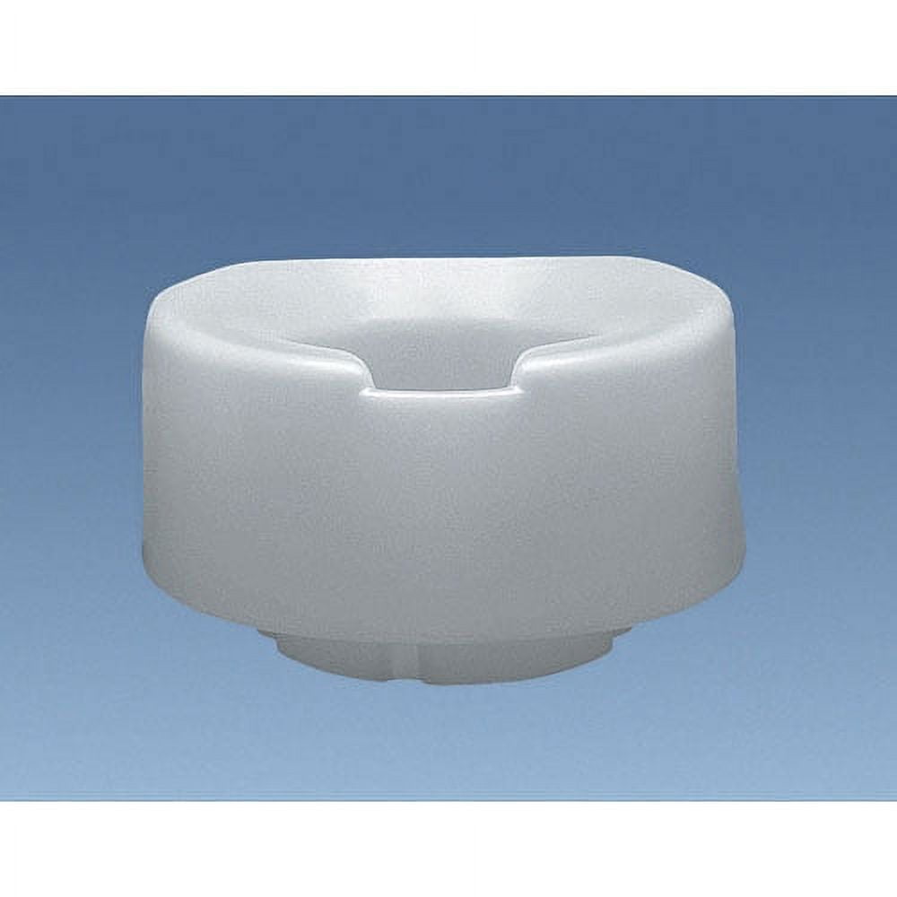 Contoured elevated toilet seat, elongated w/bolt-down bracket, 6"