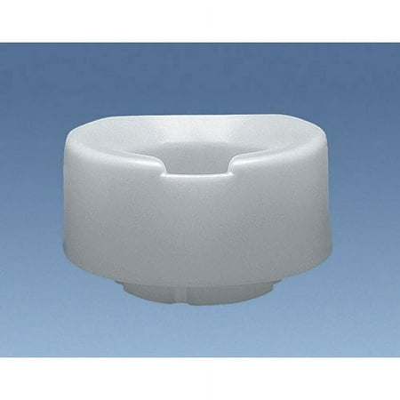 Contoured elevated toilet seat, elongated w/bolt-down bracket, 6"