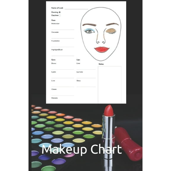 Contouring Makeup Chart: Paper Chart for Makeup Artist (Paperback)