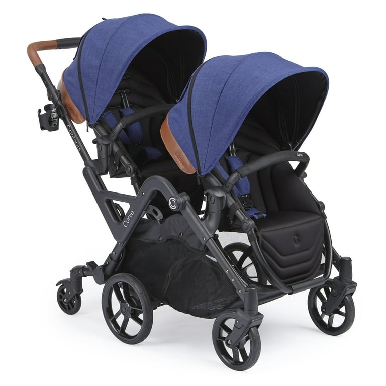 Contours Curve Double Stroller 6 wheel Design Easy Navigation