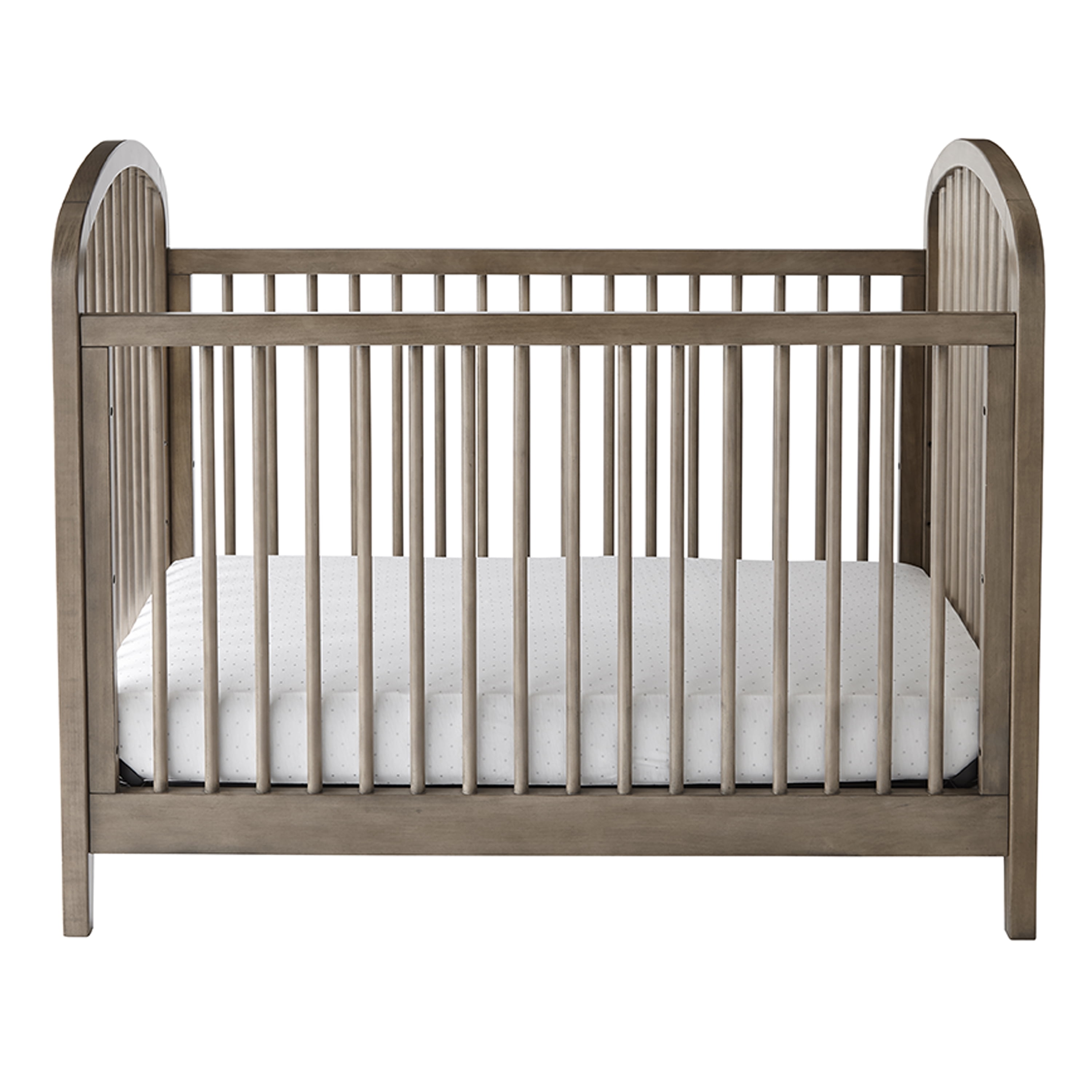 Contours Elston 3 in 1 Baby Crib Toddler Daybed Gray Brown