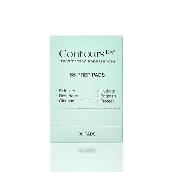 Contours Rx Eyelid Prep Pads, Eyelid Cleanser, Oil-Free Makeup Eye Cleaning Wipes  Exfoliate Scrub & Hydrate to Prepare Eyes for LIDS BY DESIGN Correcting Strips - 30 Pack