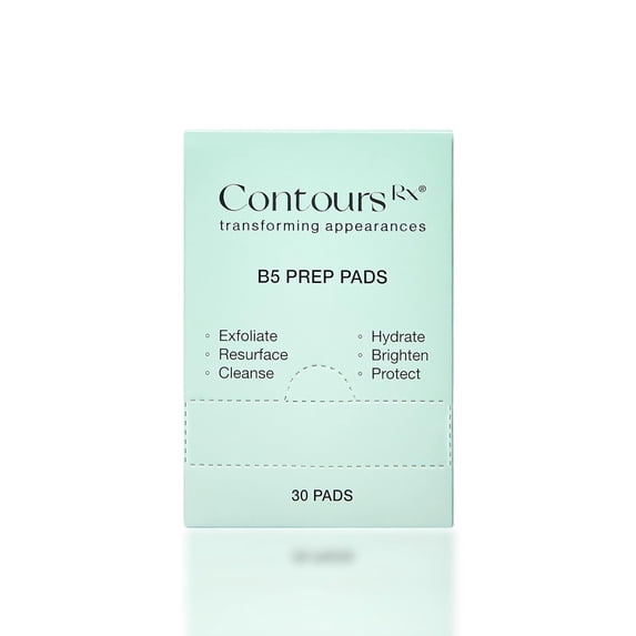 Contours Rx Eyelid Prep Pads, Eyelid Cleanser, Oil-Free Makeup Eye Cleaning Wipes – Exfoliate Scrub & Hydrate to Prepare Eyes for LIDS BY DESIGN Correcting Strips - 30 Pack