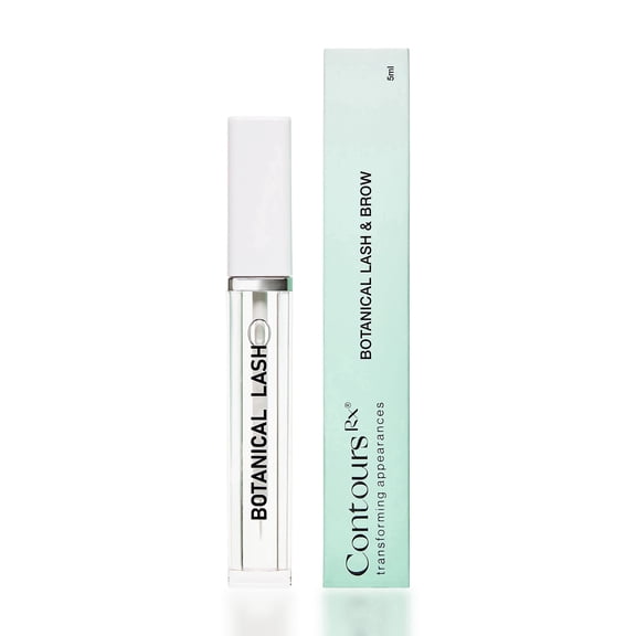 Contours Rx Botanical Lash & Brow Enhancing Serum Peptide & Botanical Lash and Brow Serum, Conditioning & Hydrating Formula, 5 mL