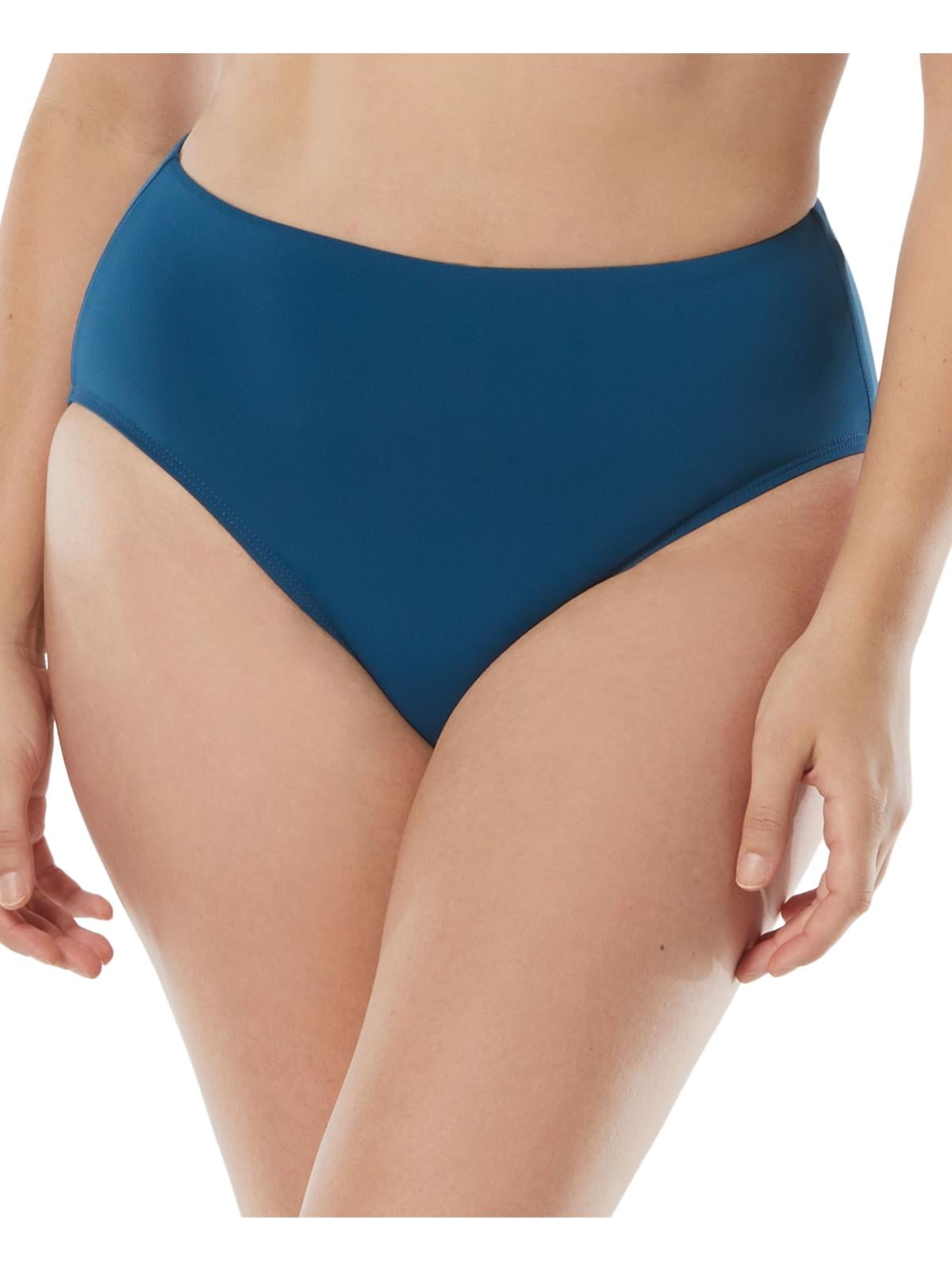 Contours by Coco Reef Womens Shaping Bikini Swim Bottom Separates Blue L