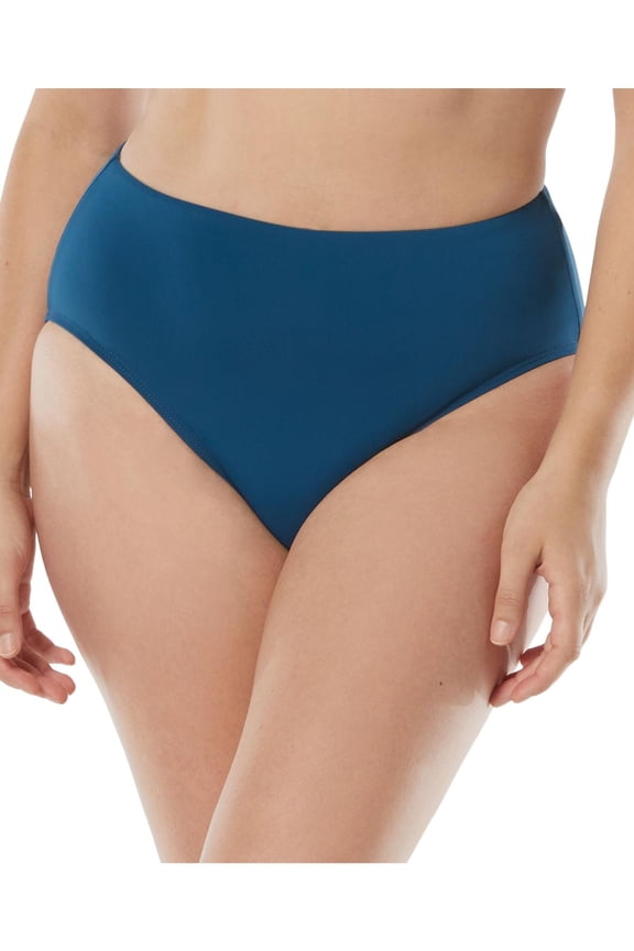 Womens Shaping Bikini Swim Bottom Separates Blue L
