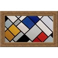 thumbnail image 1 of Contra-Composition of Dissonances, XVI 24x16 Gold Ornate Wood Framed Canvas Art by Theo van Doesburg, 1 of 2