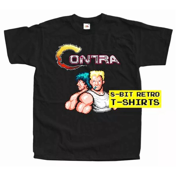 Contra LOGO Screen 8 BIT NES GAME MEN T SHIRT All sizes S-5XL 100% COTTON | eBay