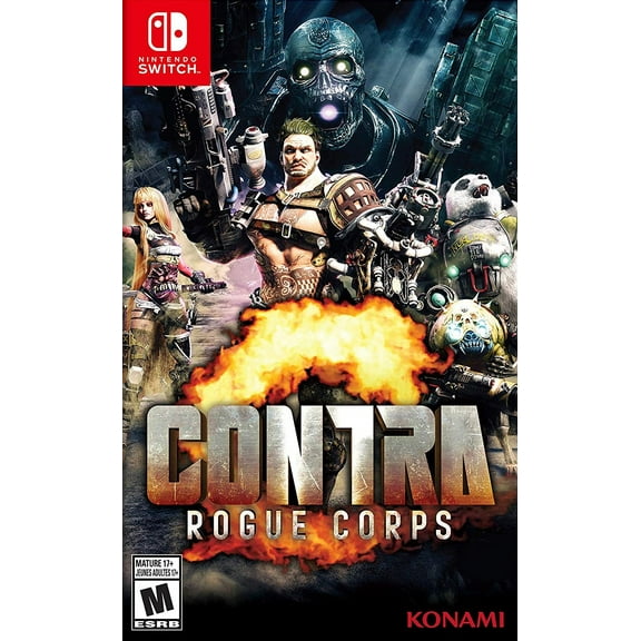 Konami Contra Rogue Corps Nintendo Switch Standard Edition Physical Shooter Game Mature New