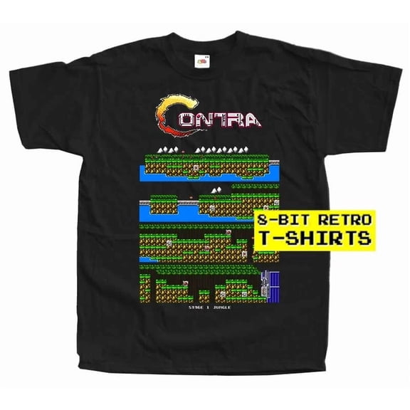 Contra Stage 1 Walkthrou 8 BIT NES GAME MEN T SHIRT All sizes S-5XL 100% COTTON | eBay