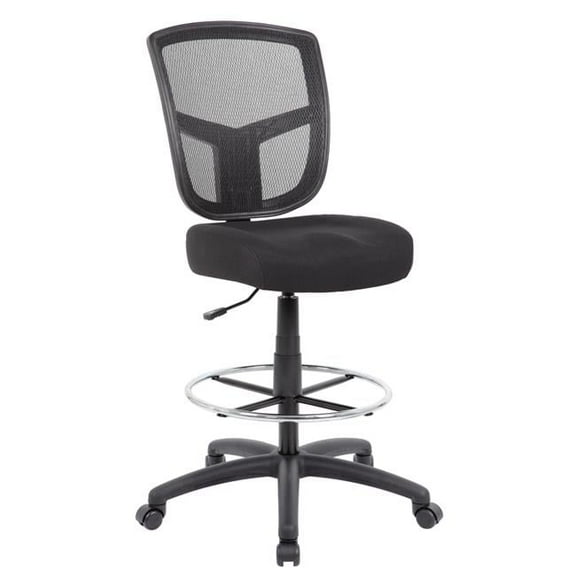 Contract Mesh Drafting Stool, Black