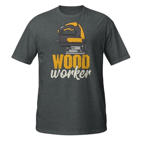 Contractor Gift Woodworking Tools Wood Worker Humor Handyman T-Shirt (Dark Heather, XL)