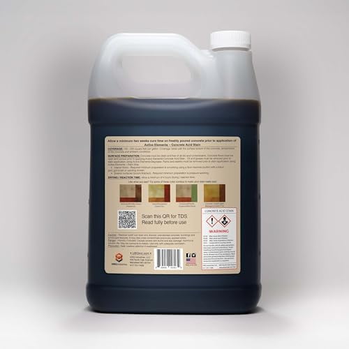 Contractors Choice Concrete Acid Stain 1 Gallon Coffee Bean (Dark to Black)