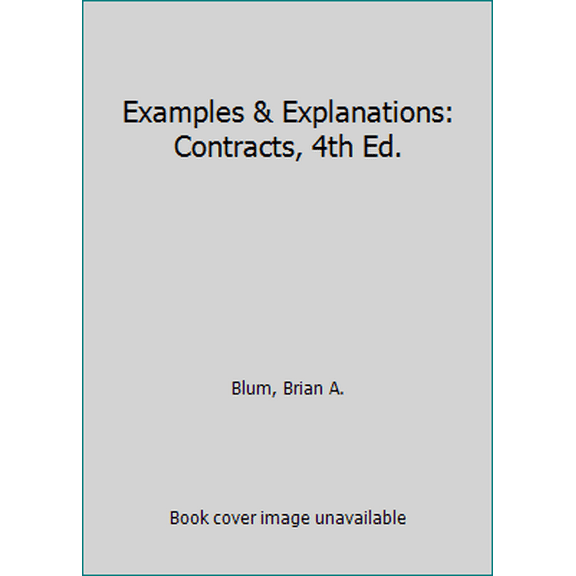 Pre-Owned Contracts: Examples & Explanations (Paperback) 0735562415 9780735562417