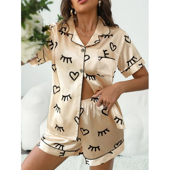 Contrast Color Edging Homewear Set