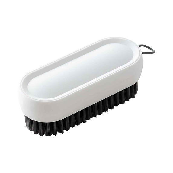 Contrast Color Multi-Function Laundry & Shoe Cleaning Brush | Soft Bristles for Tub, Tile & Countertops | Ergonomic Non-Slip Handle with Hanging Ring | 1-Pack