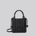 thumbnail image 1 of Contrast Color Patchwork Women Shoulder Bag Drawstring Pu Leather Handbag and Purse Crossbody Bags ladies Totes bolsas, 1 of 21