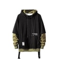 thumbnail image 1 of Contrast Color Pullover Hoodie Mens Patchwork Hoodies Men, 1 of 6