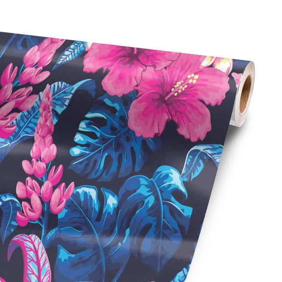 Contrast Hibiscus 72” x 52” Vinyl Wrap Sheet for large or custom items | 3M wrap DIY to custom gear of all types and sizes, including vehicles, boats, appliances, furniture, atv’s, golf