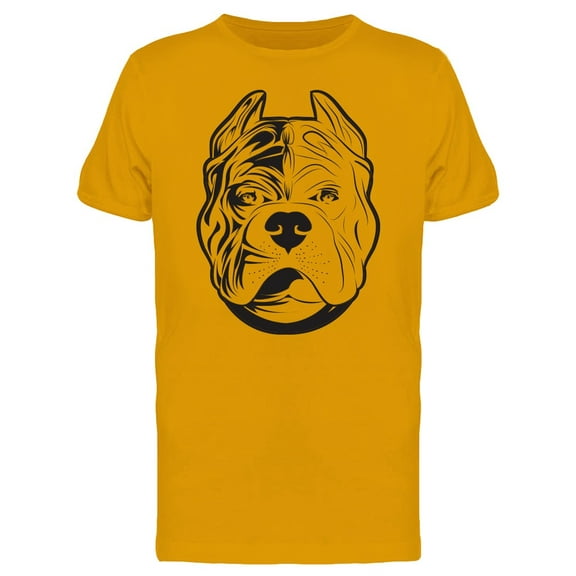 Contrast Pitbull Muzzle T-Shirt Men -Image by Shutterstock, Male Medium