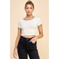 thumbnail image 1 of Contrast Reverse Stitch Ringer Top, 1 of 4