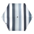 thumbnail image 1 of Contrast Striped Pattern Folding Umbrella UV50+ Waterproof Sun Protection Auto Open Close Compact Fiberglass Frame, 1 of 8