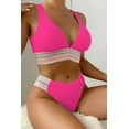 thumbnail image 1 of Contrast Textured High Cut Swim Set, 1 of 16
